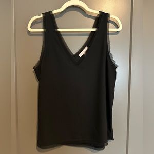 Chelsea28 Raw Edge V-Neck Tank
